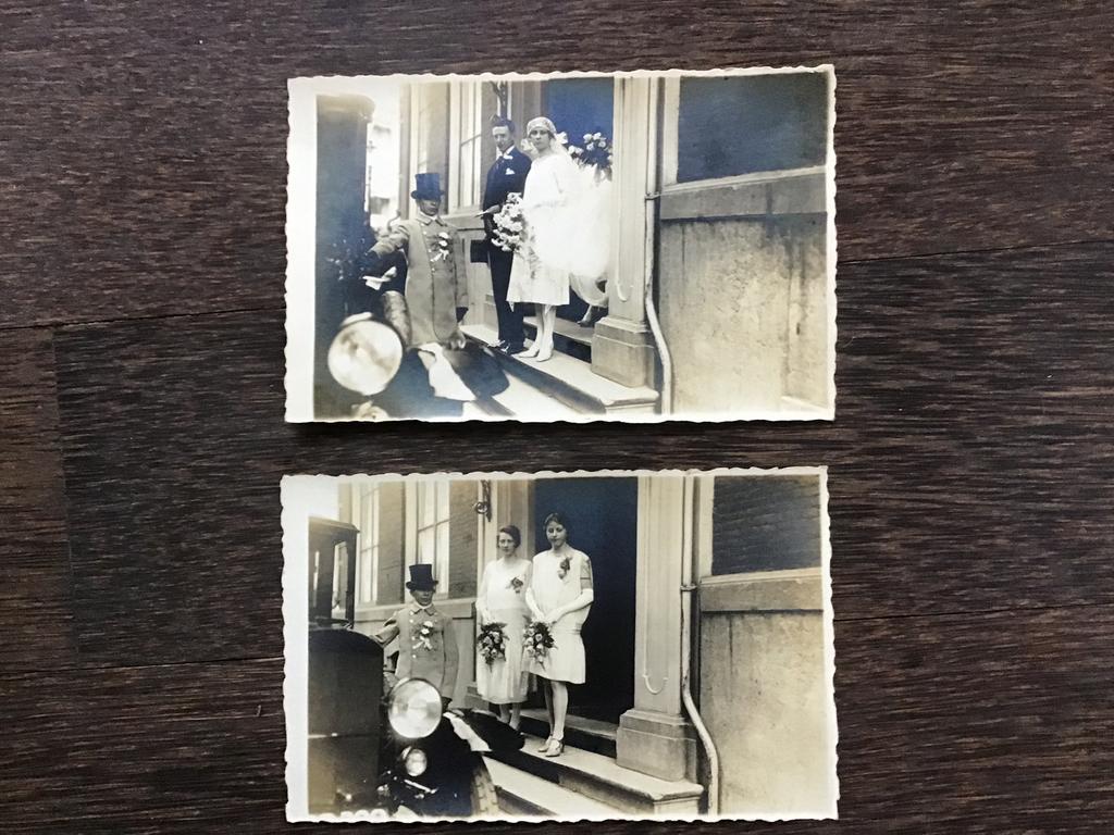 2 oude trouwfoto’s - De Residentie Den Haag, Ophalen of Verzenden, Voor 1940, Zo goed als nieuw, Overige onderwerpen