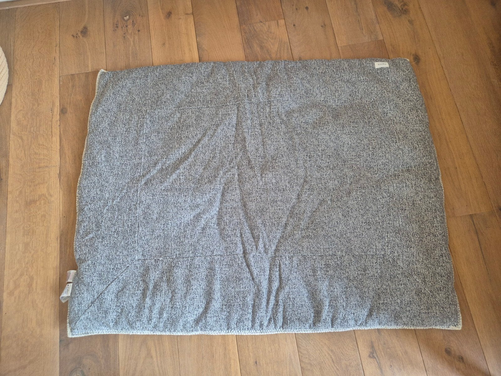 Koeka boxkleed grijs/groen, Ophalen of Verzenden, Zo goed als nieuw, Rechthoekig, Boxkleed