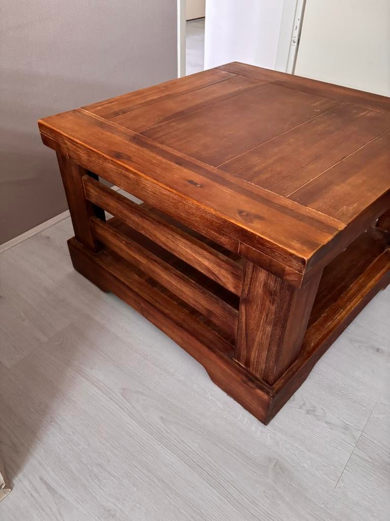 Salontafel klein, Ophalen, Minder dan 45 cm, Vierkant, 55 tot 75 cm