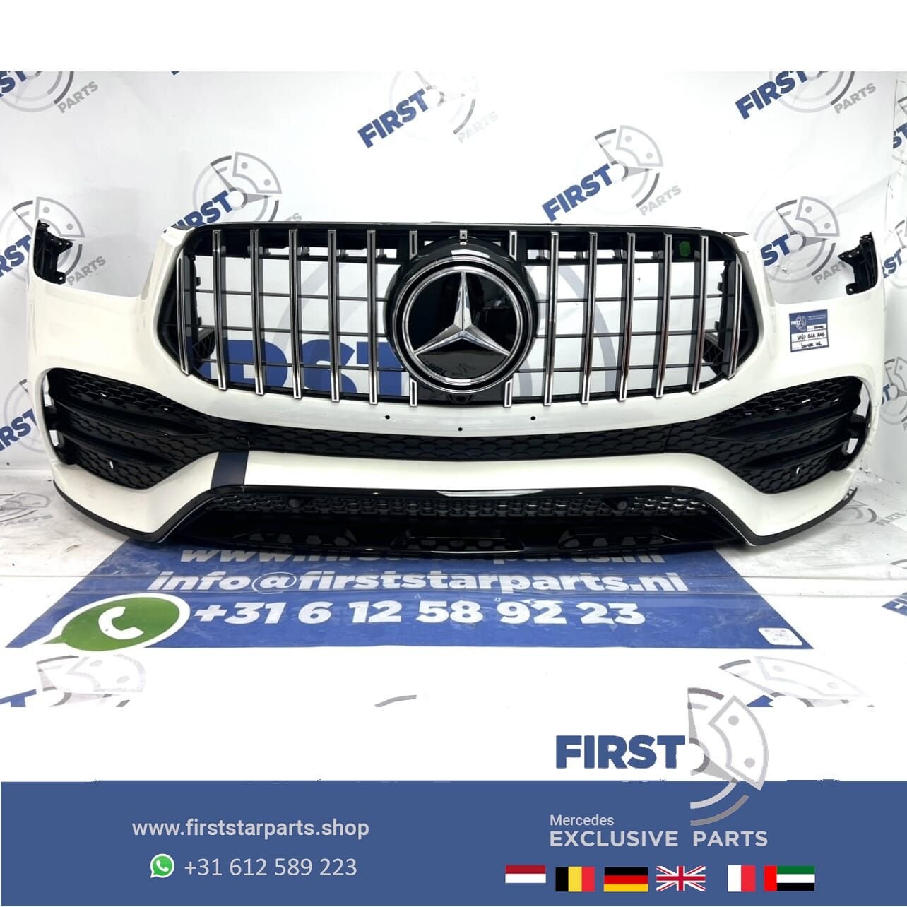 (W167) V167 C167 GLE 53 AMG GT VOORBUMPER WIT COMPLEET origi, Auto-onderdelen, Gebruikt, -, Voor, Ophalen of Verzenden