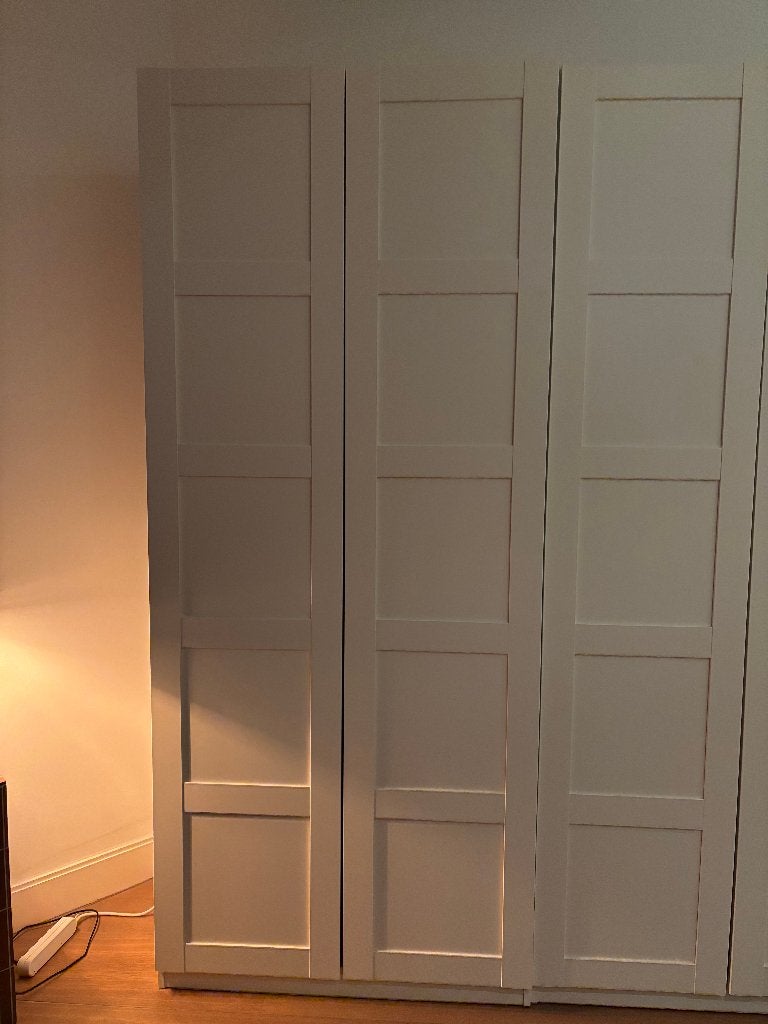 IKEA PAX / BERGSBO Wardrobes (100x60x236 cm) - White, 200 cm of meer, Zo goed als nieuw, 50 tot 100 cm, Ophalen of Verzenden