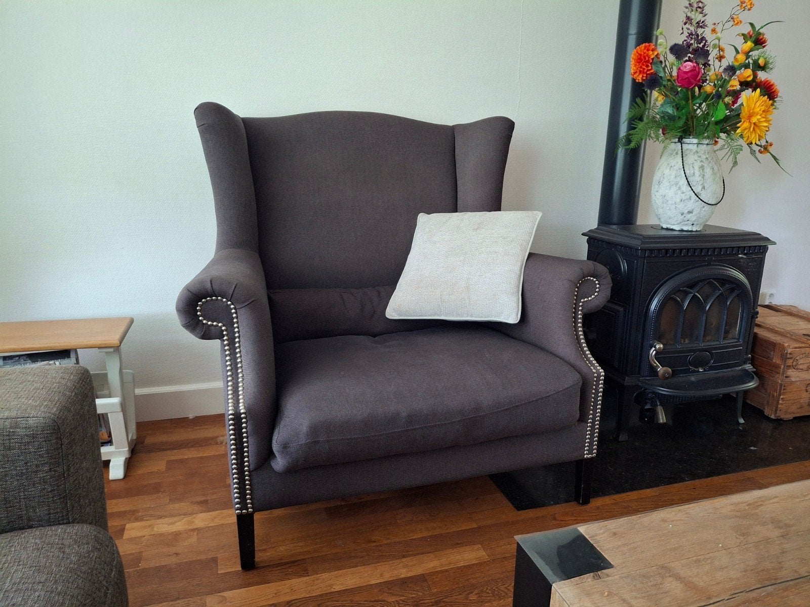 Loveseat, Huis en Inrichting, Banken | Bankstellen, Ophalen, Eenpersoons, Zo goed als nieuw, Minder dan 150 cm
