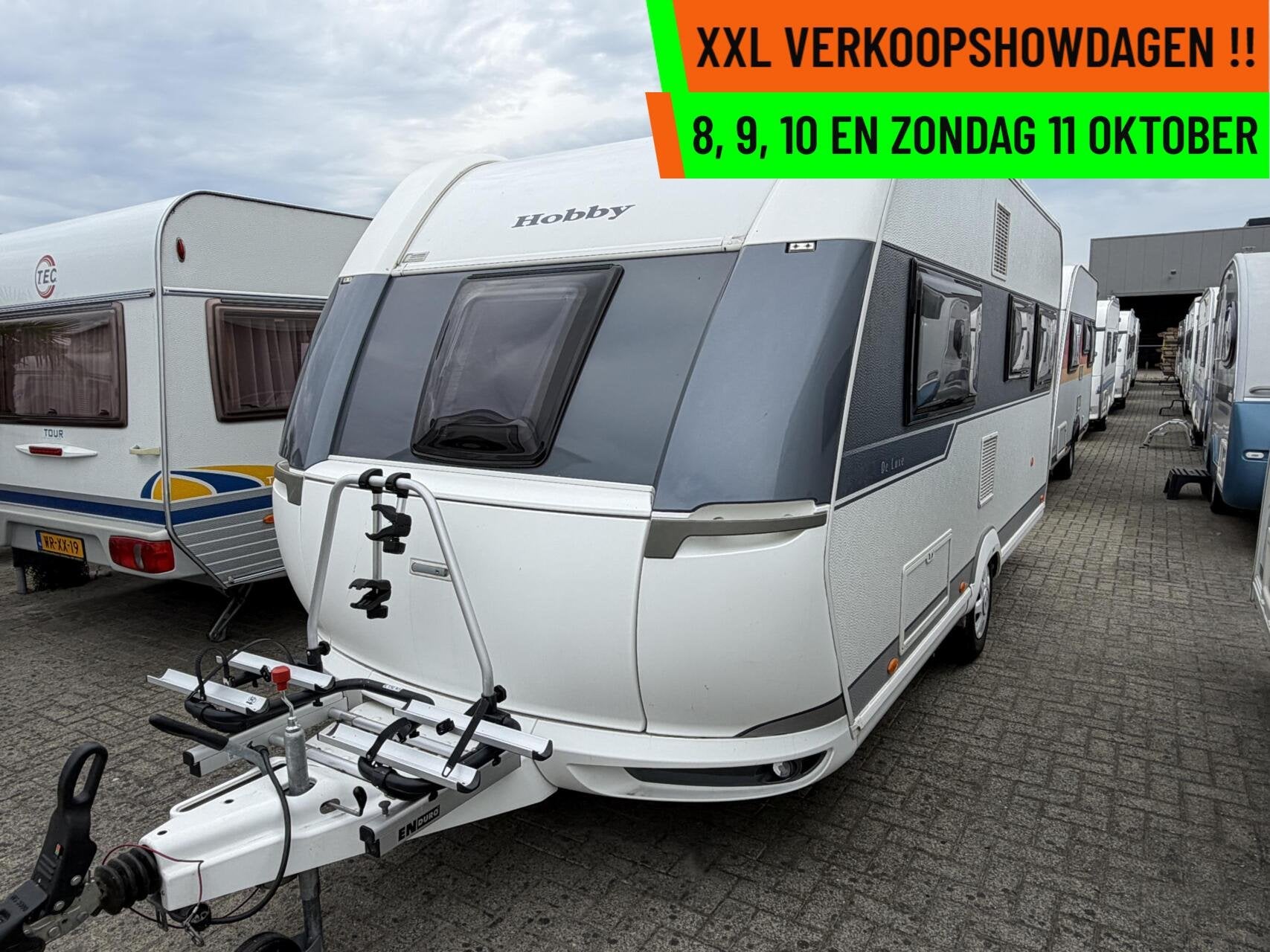 Hobby 460 - XXL VERKOOPSHOW 8,9,10 & 11 OKT. 10-17 UUR, Caravans en Kamperen, Hobby, Bedrijf, 6 tot 7 meter, Tot en met 4