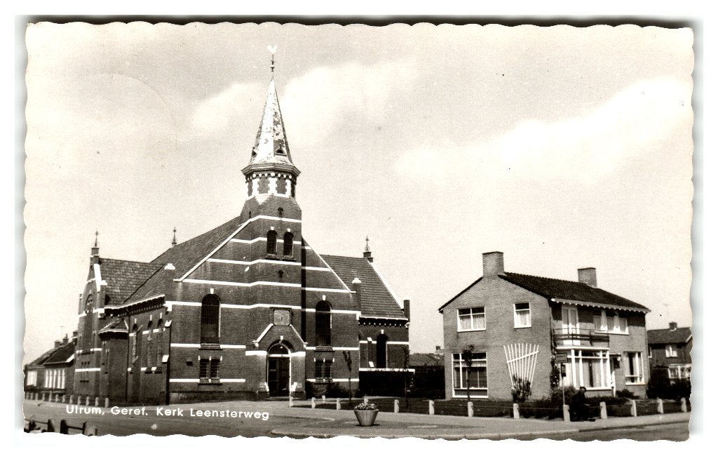 Ulrum, Geref. Kerk - Leensterweg, Verzamelen, Verzenden, 1960 tot 1980, Gelopen, Groningen