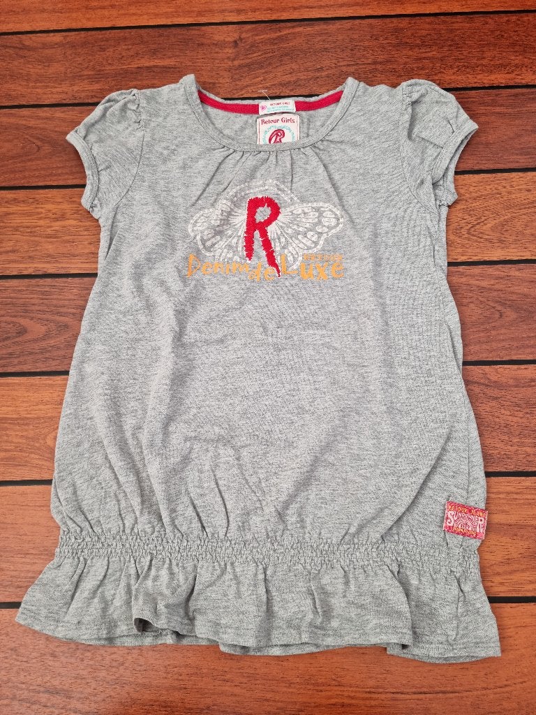 RETOUR shirt maat 8 / 128 ** ERG LEUK SHIRT **, Kinderen en Baby's, Kinderkleding | Maat 128, Meisje, Ophalen of Verzenden, Zo goed als nieuw