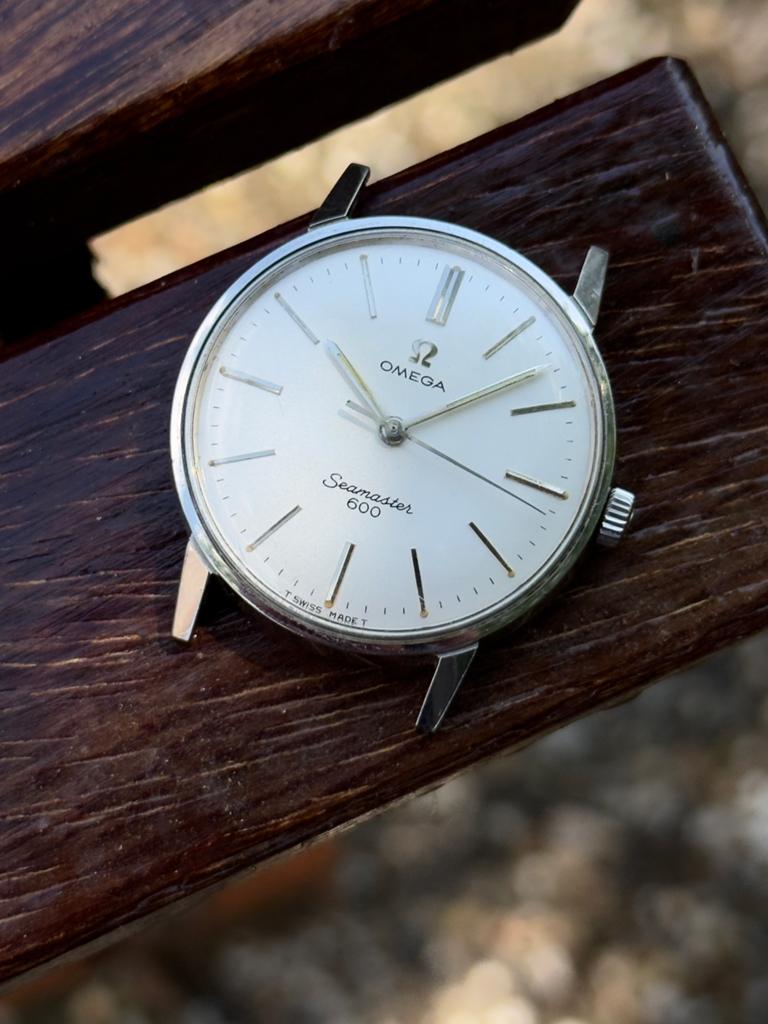 Omega Seamaster 600 | ref. 135.011 | white dial, Sieraden, Tassen en Uiterlijk, Horloges | Antiek, Omega, Staal, 1960 of later