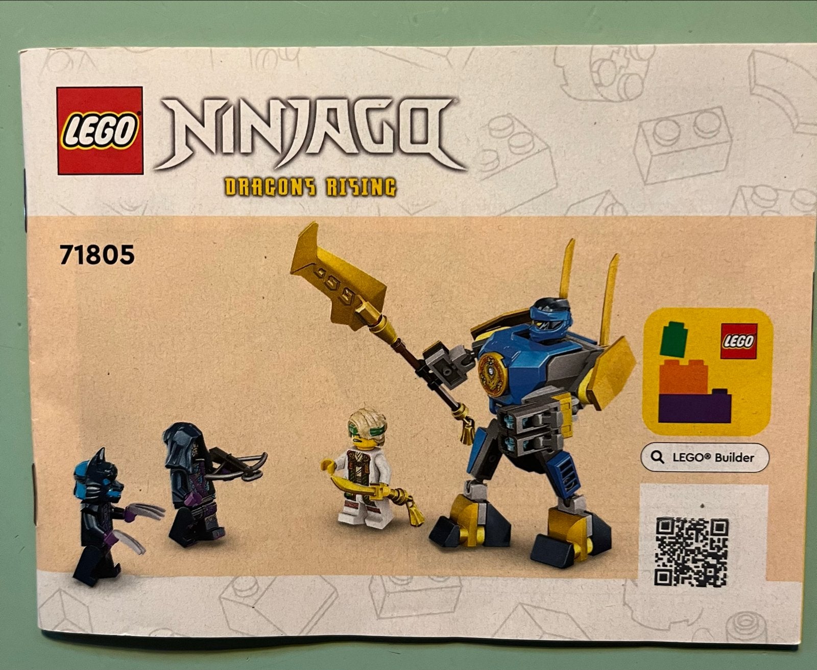 LEGO Ninjago 71805 Jay's Mech Battle Pack (zonder doos), Ophalen of Verzenden, Gebruikt, Overige merken