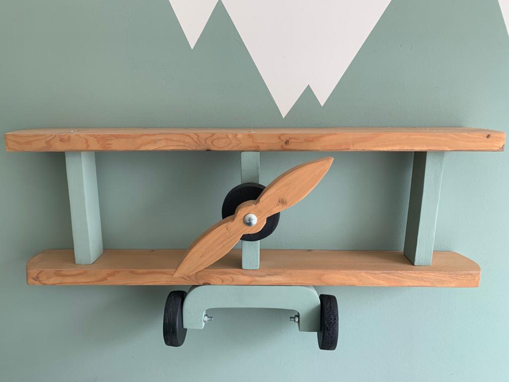 wand vliegtuig design. van hout., Ophalen of Verzenden