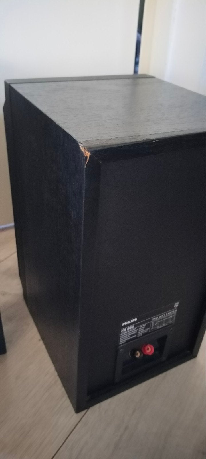 Philips FB 652 Speakers - Goed geluid, lichte beschadiging, Audio, Tv en Foto, Ophalen, Stereo speakers, Philips, Gebruikt