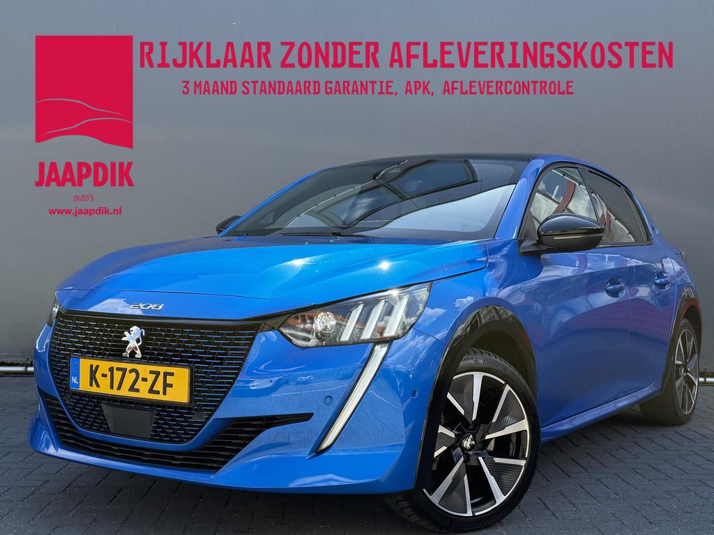 Peugeot e-208 BWJ 2021 EV GT 136 PK Pack 50 kWh FULL LED | S, Auto's, Peugeot, Bedrijf, Te koop, ABS, Achteruitrijcamera, Adaptive Cruise Control