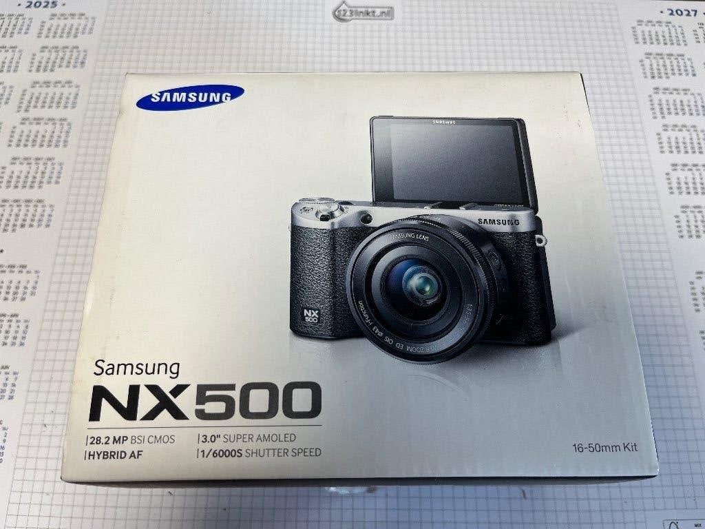 Samsung NX500 met 16-50 mm OIS lens - 4K video., Beeldstabilisatie, Ophalen of Verzenden, Zo goed als nieuw, Cameratas