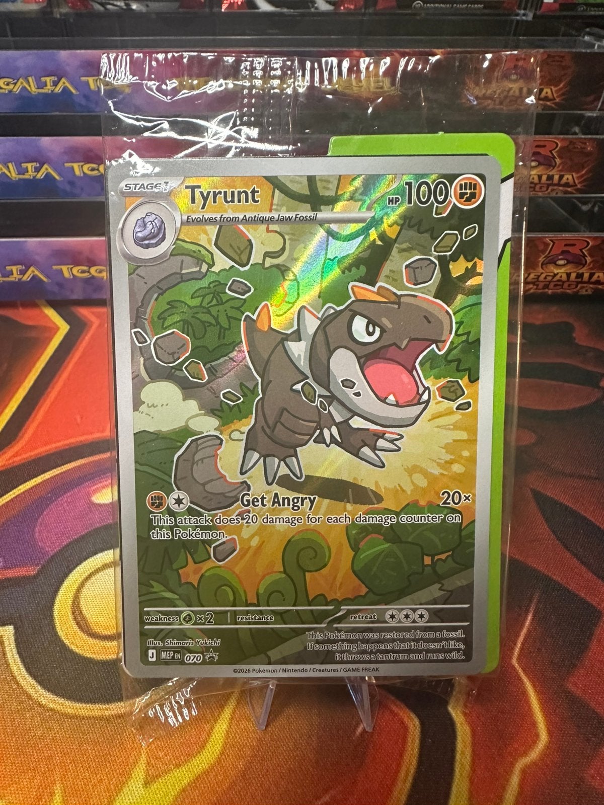 Tyrunt (MEP 070) MEP Black Star Promos, Ophalen of Verzenden, Zo goed als nieuw, Losse kaart, Foil