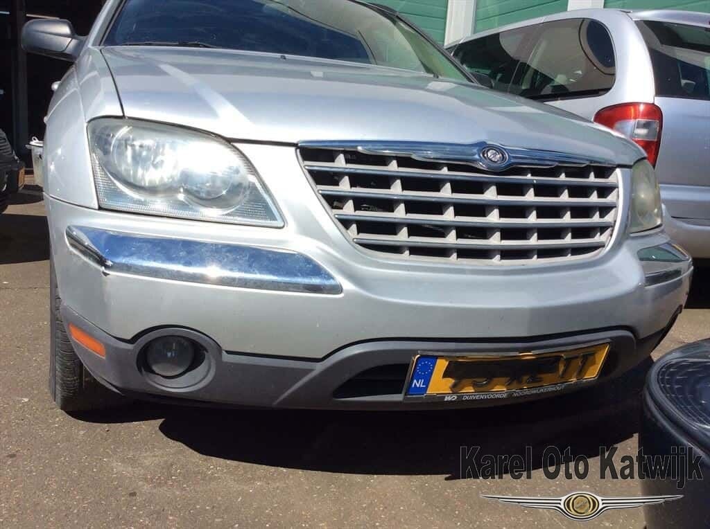 Voorbumper Chrysler Pacifica 2005-2008 grijs, Gebruikt, -, Voor, Ophalen of Verzenden