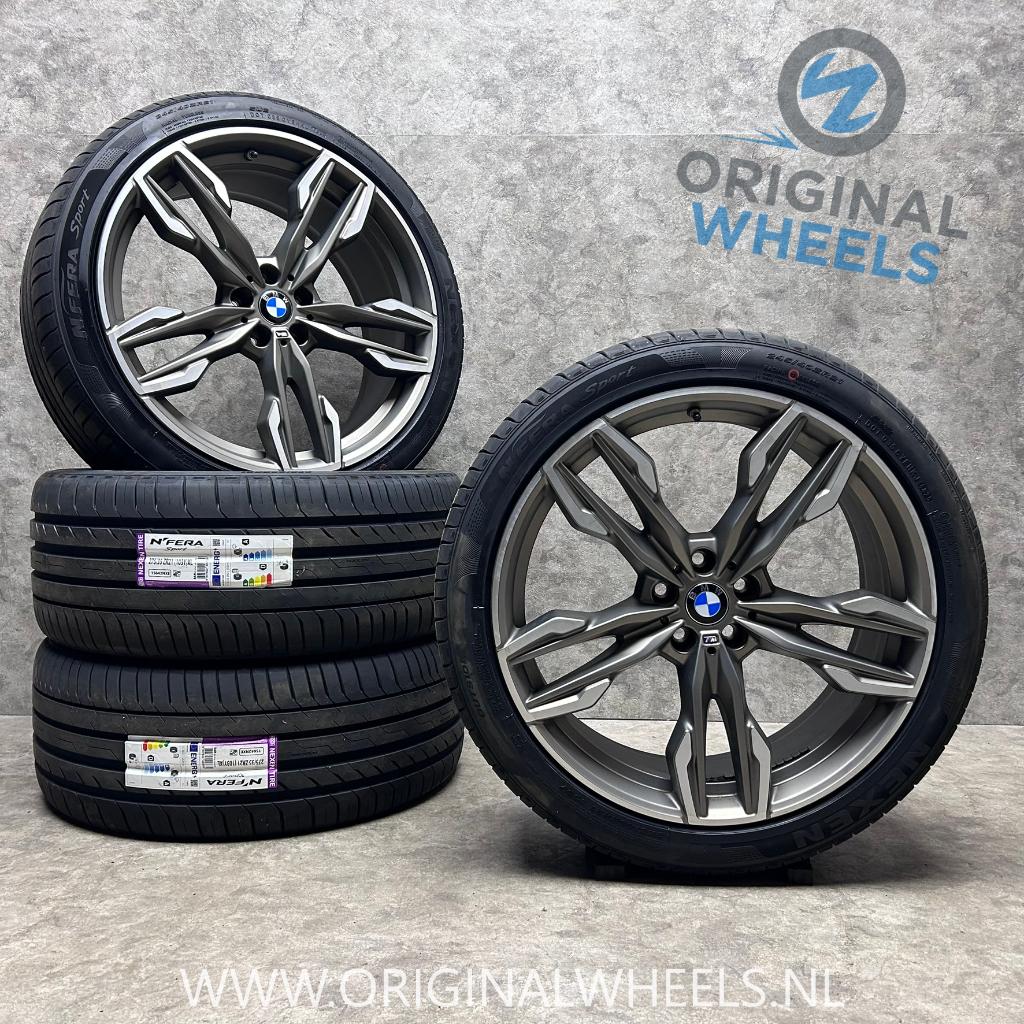 21 inch originele velgen + zomerbanden BMW X3 X4 style 718, Banden en Velgen, Personenwagen, BMW, Zomerbanden