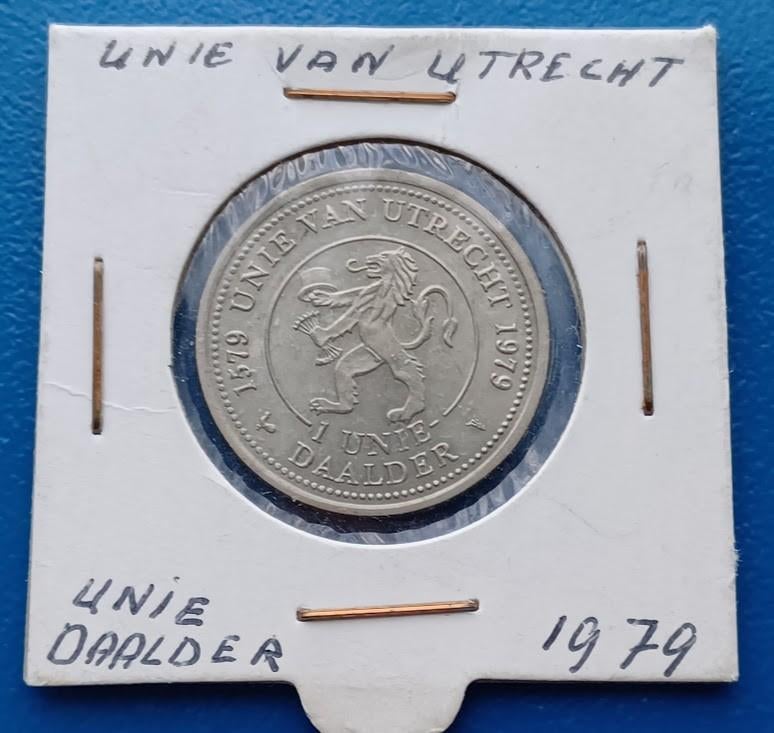 1 Unie Daalder 1979 - Unie van Utrecht, Postzegels en Munten, Penningen en Medailles, Verzenden, Overige materialen, Nederland