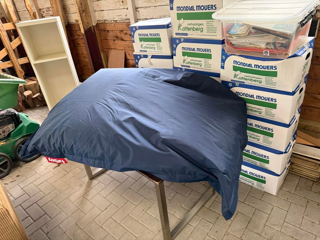 Fatboy zitzak - Groot formaat, comfortabel en stijlvol, Ophalen, Gebruikt, Blauw, Zitzak