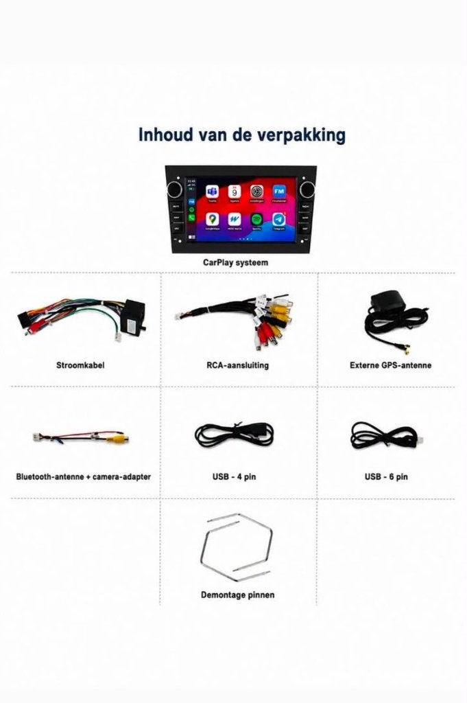 ACTIE week Opel Corsa, Astra, Combo Carplay & Andoid Auto, Auto diversen, Autoradio's, Ophalen of Verzenden, Nieuw