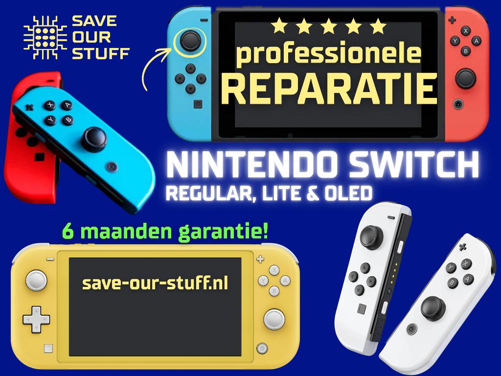 Reparatie Nintendo Switch, Lite, OLED, Joycons, Spelcomputers en Games, Spelcomputers | Nintendo Switch, Zo goed als nieuw, Switch Original