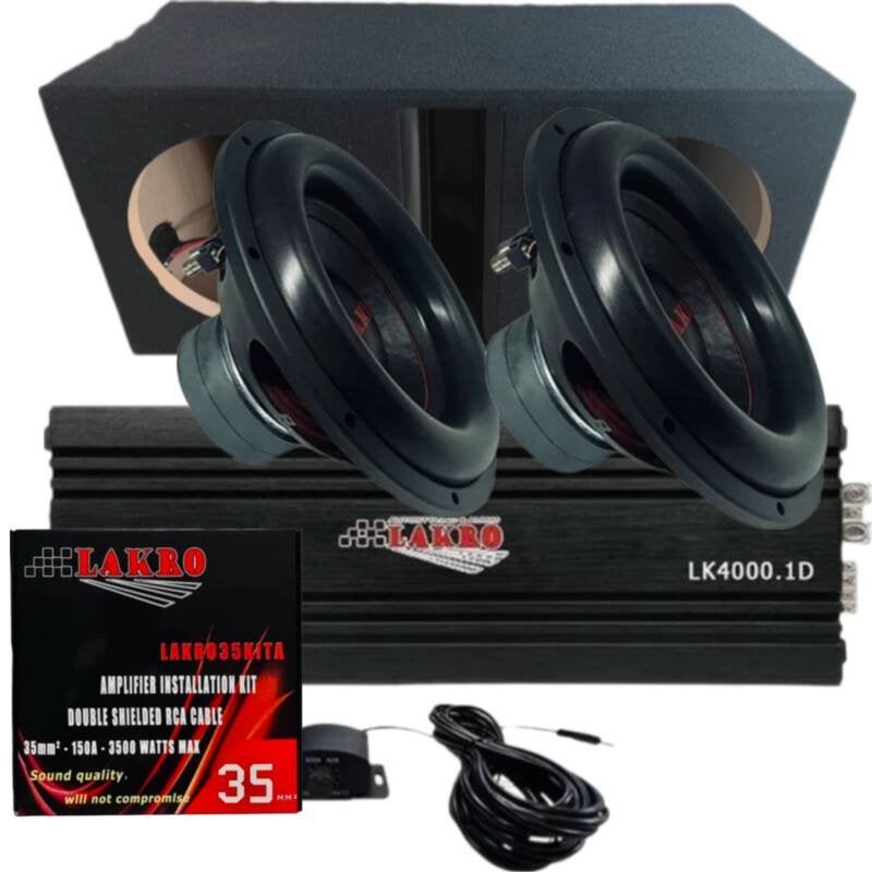 Mega Power Pack 2 - LAKRO- 12 inch - 700 watt RMS, Niet ingevuld, Niet ingevuld, Niet ingevuld