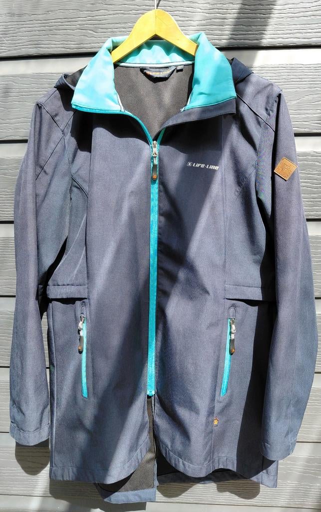 Donkerblauwe z.g.a.n. Life-Line Dames Regenjas van Welkoop, Kleding | Dames, Blauw, Maat 42/44 (L), Ophalen of Verzenden, Zo goed als nieuw