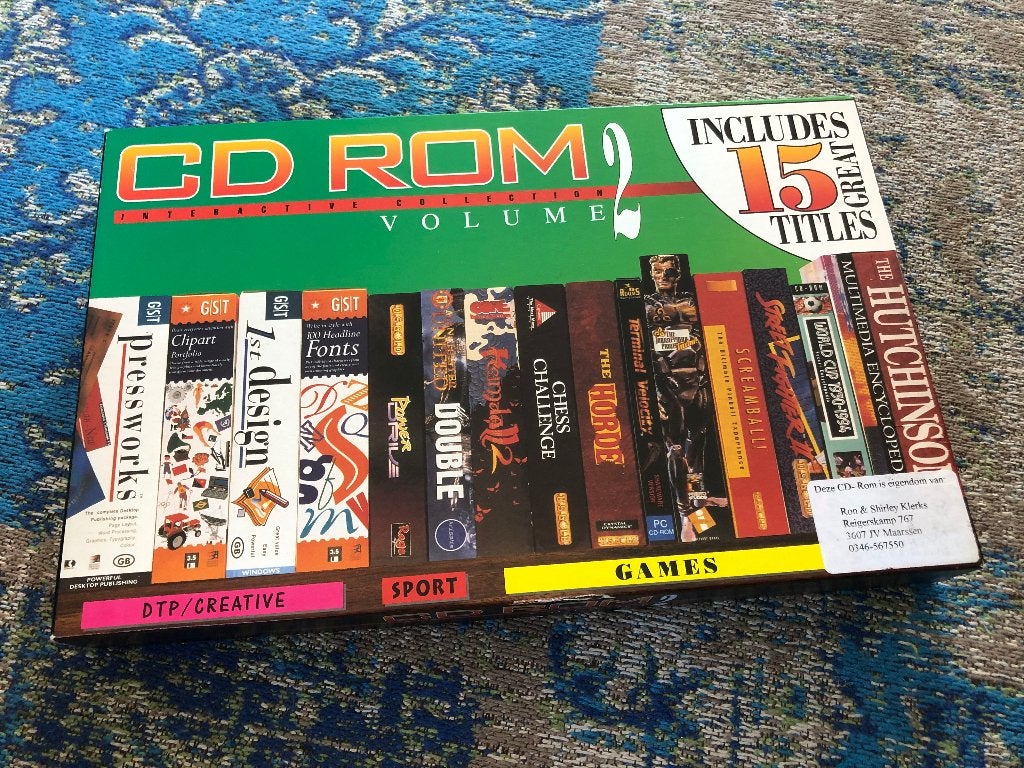 PC CD-ROM Big Box - Volume 2 - Games, Sport en DTP, Gebruikt, Overige genres, 1 speler, Ophalen of Verzenden