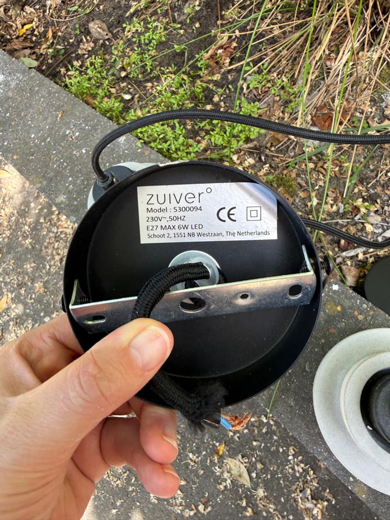 2x Zuiver Left betonnen hanglampen - Zo goed als nieuw, Ophalen, Zo goed als nieuw, Overige materialen, Minder dan 50 cm