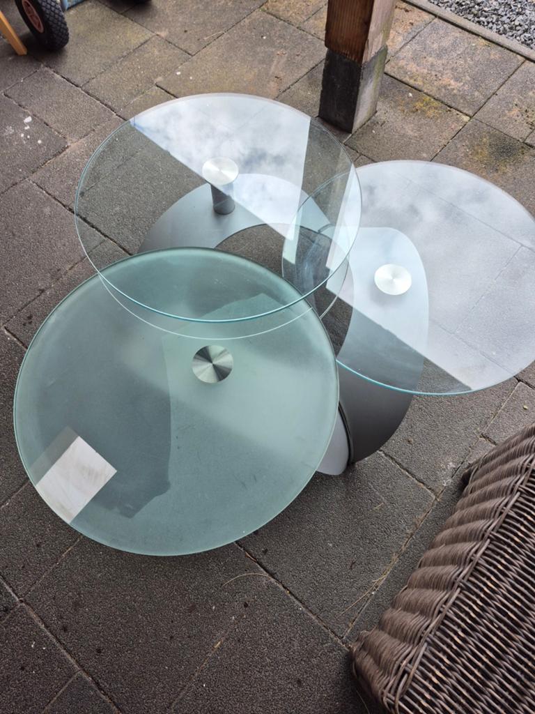 Glazen tafel, Ophalen, 100 tot 150 cm, 50 tot 100 cm, Glas