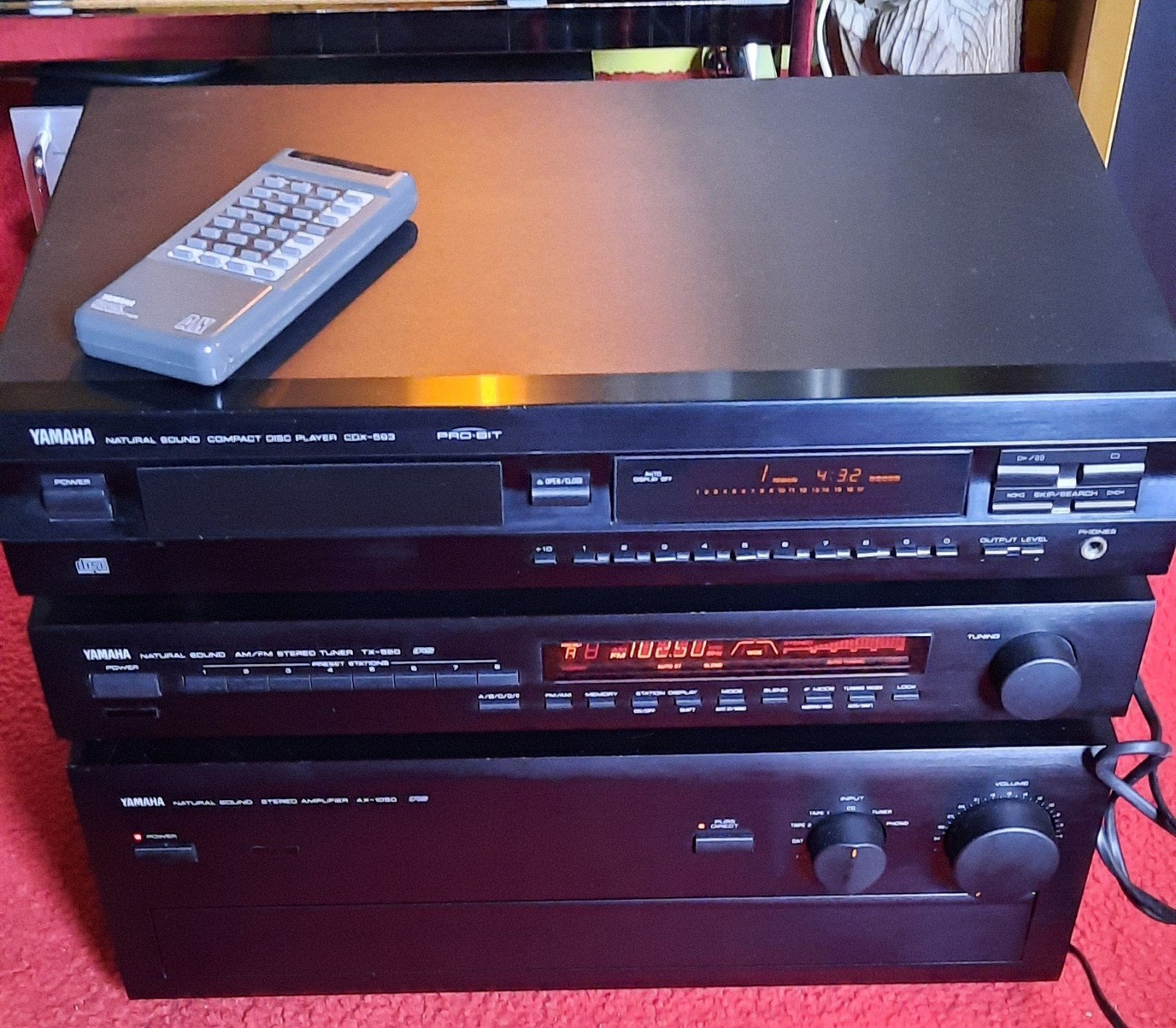 Yamaha ax-1050 en Yamaha cdx-593 met afstandbediening  🟢, Ophalen, Cd-speler, Overige merken