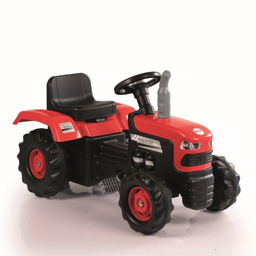 Dolu Traptractor met Claxon Rood/zwart, Ophalen of Verzenden, Dolu, Dolu, Dolu