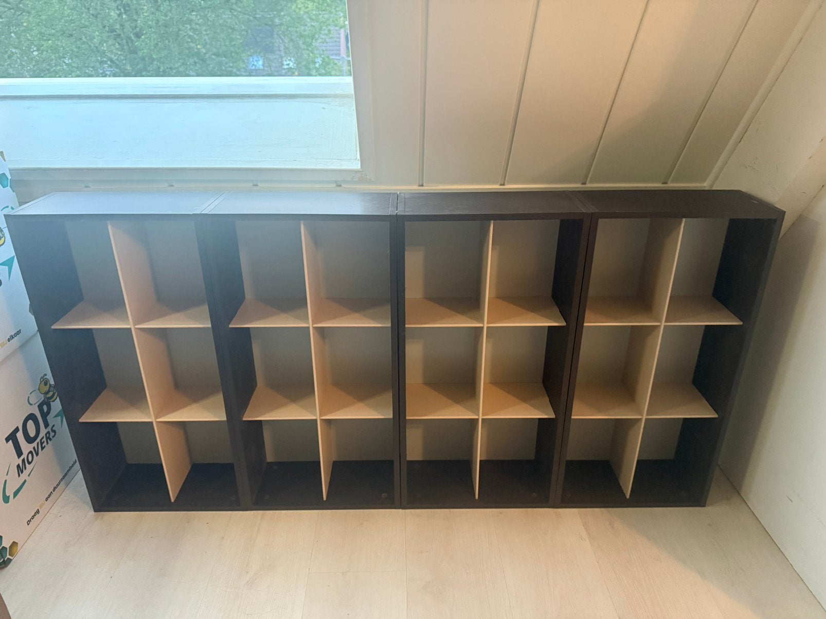 4 CD en DVD rekken / Opbergsysteem, Ophalen, 75 tot 150 discs, Zo goed als nieuw, Hout