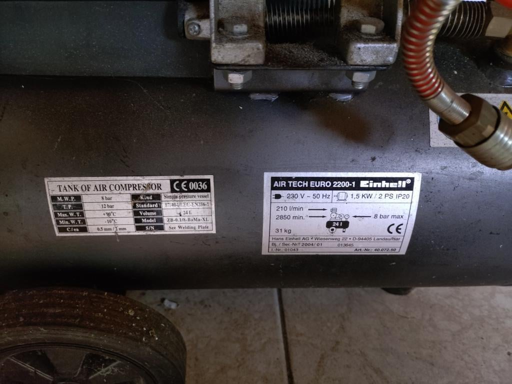 Compressor, 100 liter of meer, Ophalen