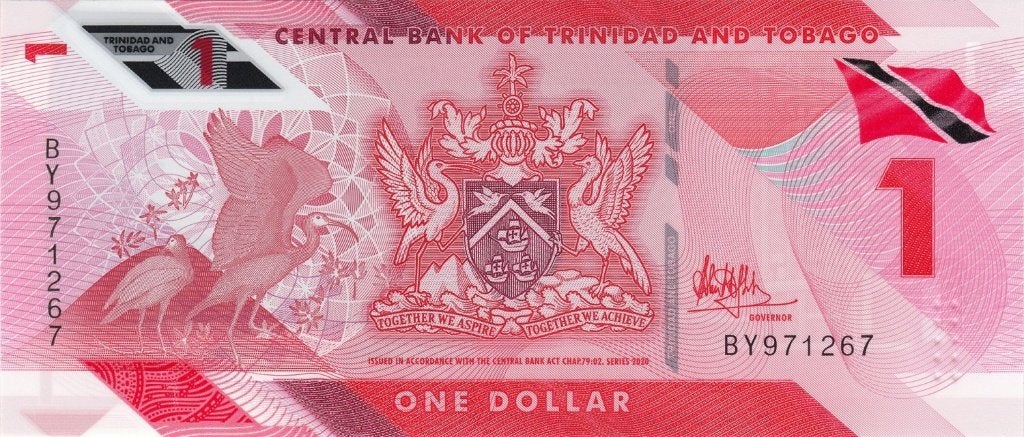 Trinidad and Tobago bankbiljet 1 Dollar 2020 Polymeer UNC, Postzegels en Munten, Bankbiljetten | Amerika, Ophalen of Verzenden