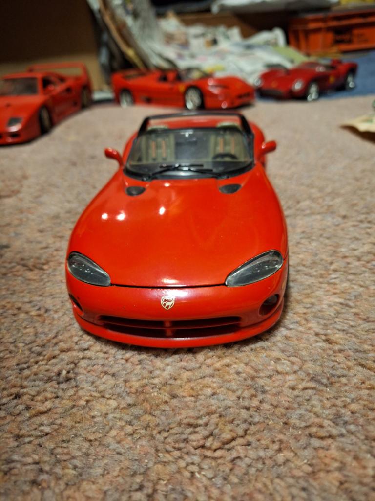 Dodge viper 1:18 burago, Ophalen of Verzenden, Zo goed als nieuw, Bburago