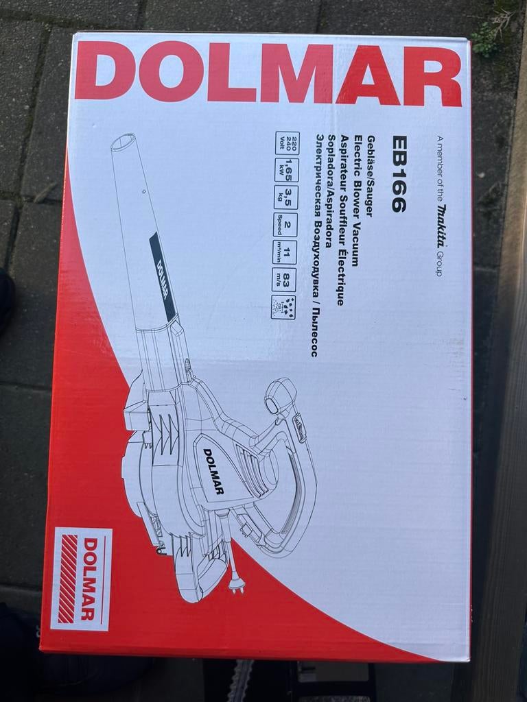Dolmar EB166 electrische bladblazer, Ophalen, Nieuw, Elektrisch