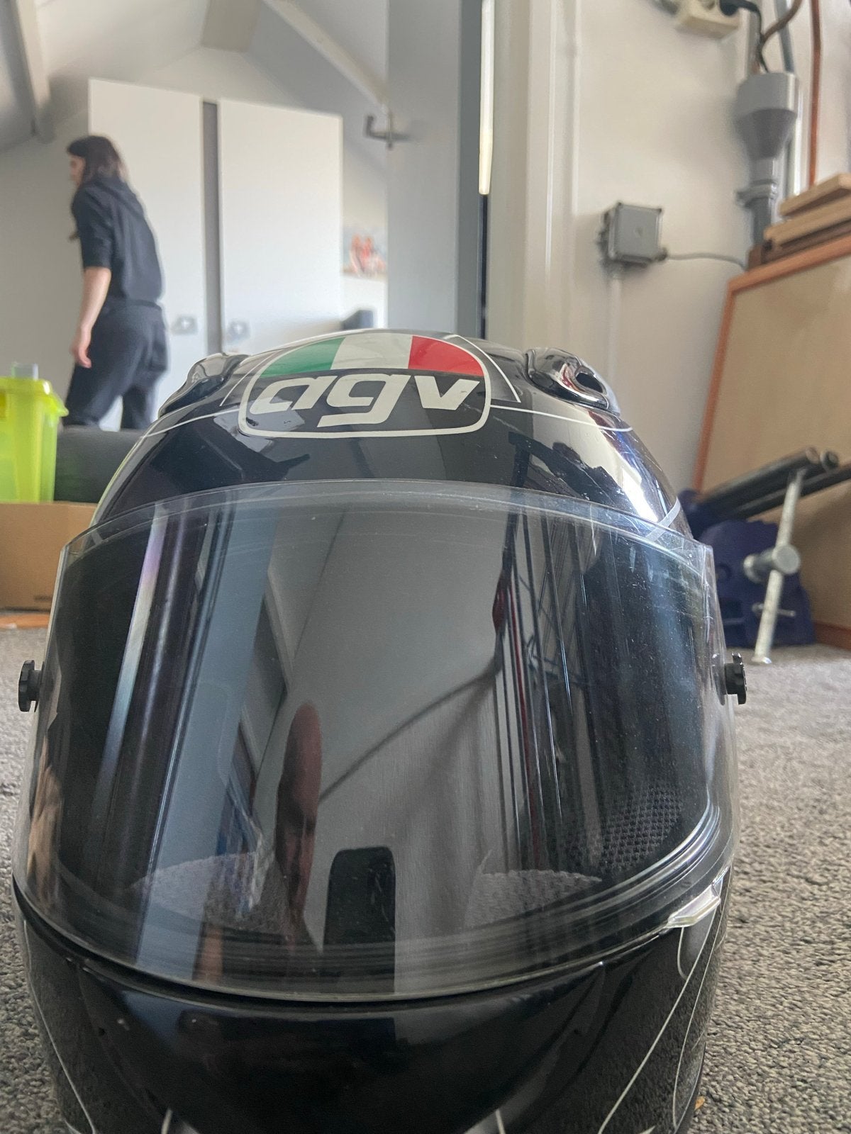 AGV Integraalhelm Maat M, Motoren, Kleding | Motorhelmen, M, Heren, Ophalen of Verzenden, Tweedehands