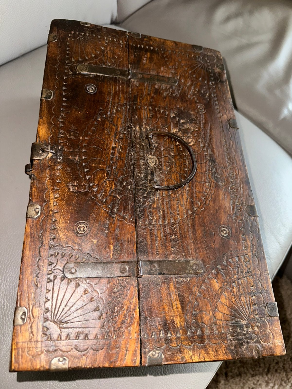 Antiek/vintage indiase bruidsbox, Antiek en Kunst, Ophalen of Verzenden
