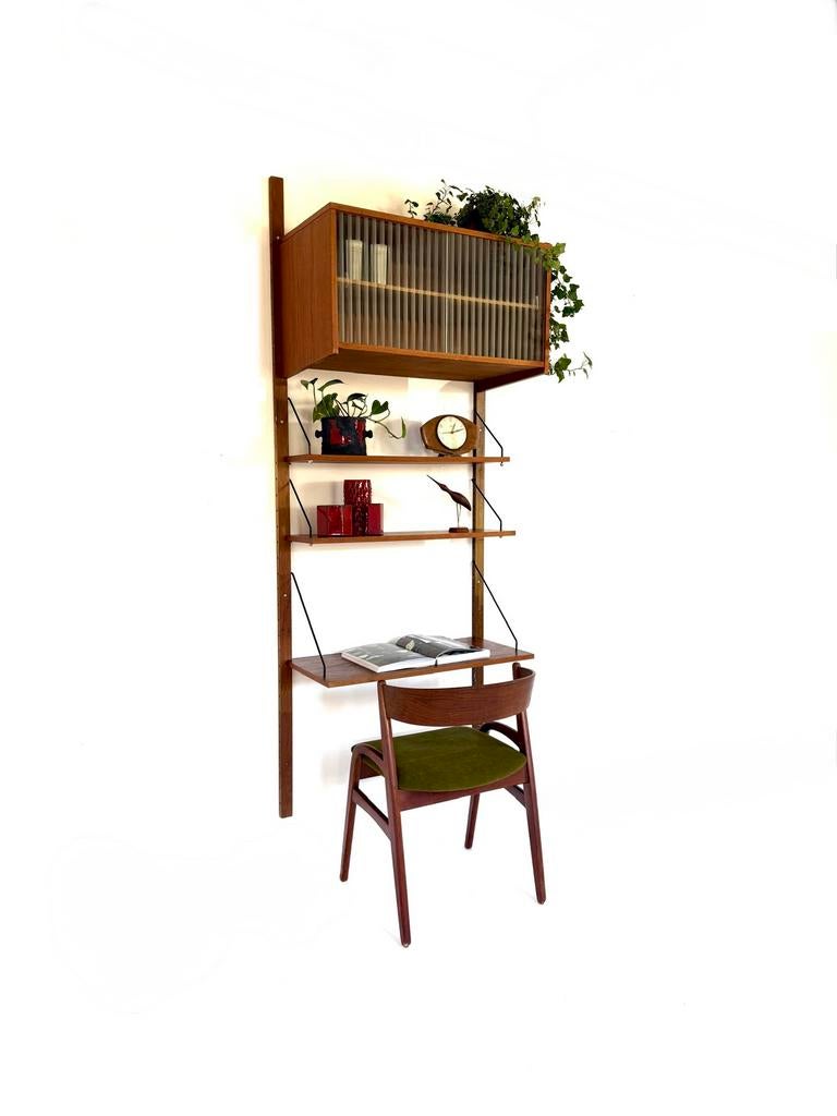 Vintage modulair Deens wandsysteem ‘60, Met deur(en), Ophalen of Verzenden, Zo goed als nieuw, Minder dan 150 cm