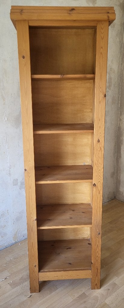 stevig grenen boeken/vakkenkastje 1.90 hoog zie foto's, Ophalen, Gebruikt, 50 tot 100 cm, 150 tot 200 cm