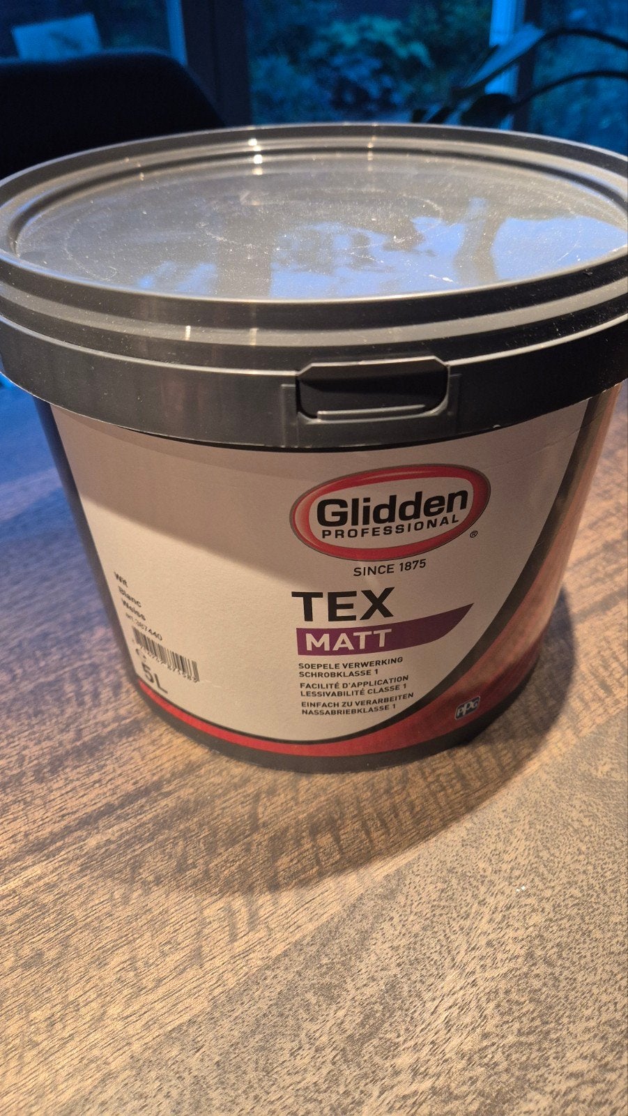 Glidden Professional TEX MATT Verf - Wit, 5L, Ophalen, 5 tot 10 liter, Wit, Nieuw
