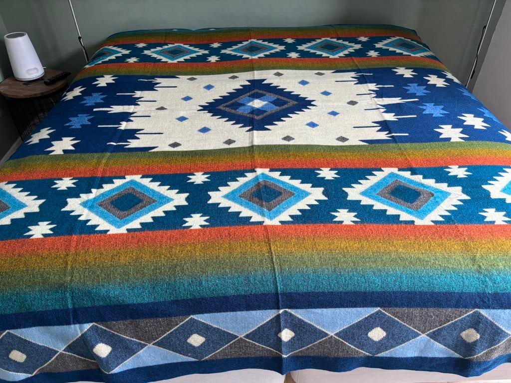 NIEUW! Alpaca wol deken sprei plaid kleed boho kampeer ruit, Huis en Inrichting, Woonaccessoires | Plaids en Woondekens, Ophalen of Verzenden