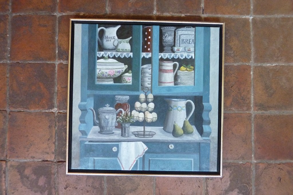 schilderij keukenkast Laetitia de Haas, Antiek en Kunst, Kunst | Schilderijen | Modern, Ophalen, Op houten frame, Overig onderwerp