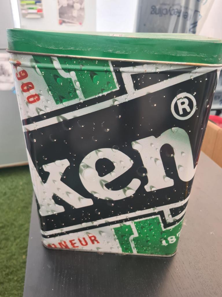Heineken blik, Verzamelen, Blikken, Ophalen of Verzenden, Gebruikt, Overige