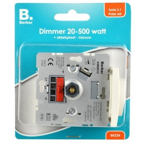 Dimmer 20-500W gl+hal conv.trafo, Verzenden, Nieuw
