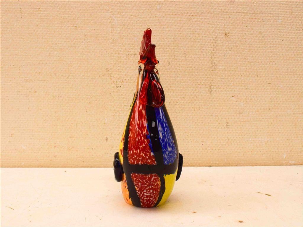 Murano Glazen haan 44840, Verzamelen, Beelden en Beeldjes, Ophalen of Verzenden, Gebruikt, Dier