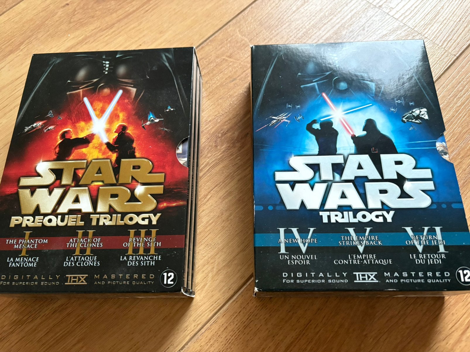 Star Wars Boxen Prequel trilogy 1-2-3 en trilogy 4-5-6, Ophalen, Zo goed als nieuw