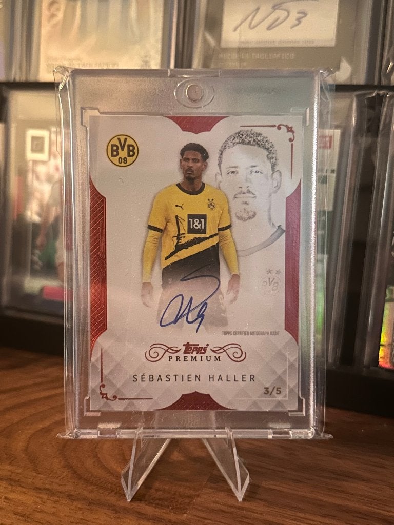 Topps Sebastien Haller /5 on card autograph, Ophalen of Verzenden, Zo goed als nieuw, Plaatje