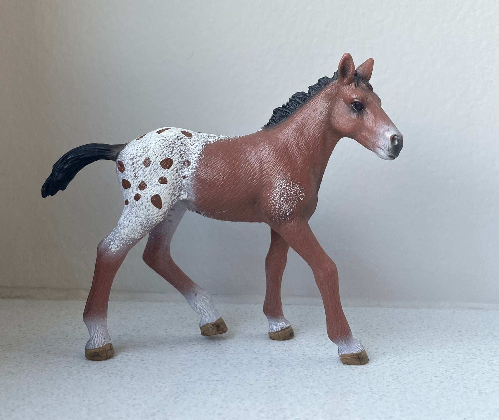 Schleich Appaloosa veulen, Verzenden, Zo goed als nieuw, Paard, Beeldje of Figuurtje