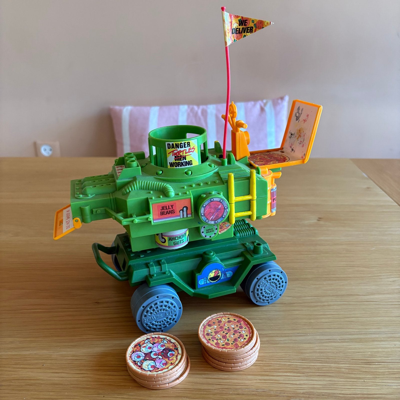 Teenage Mutant Ninja Turtles - Pizza Thrower (100% compl), Ophalen of Verzenden, Gebruikt, Jongen of Meisje