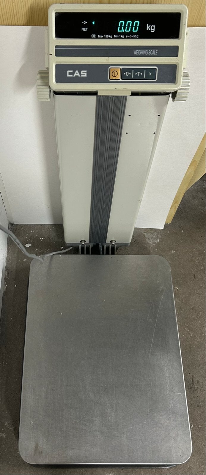 CAS DB-1H Vloerweegschaal goederen weegschaal Max 150kg, Ophalen of Verzenden, Gebruikt, Vloerweegschaal, 100 tot 200 kg