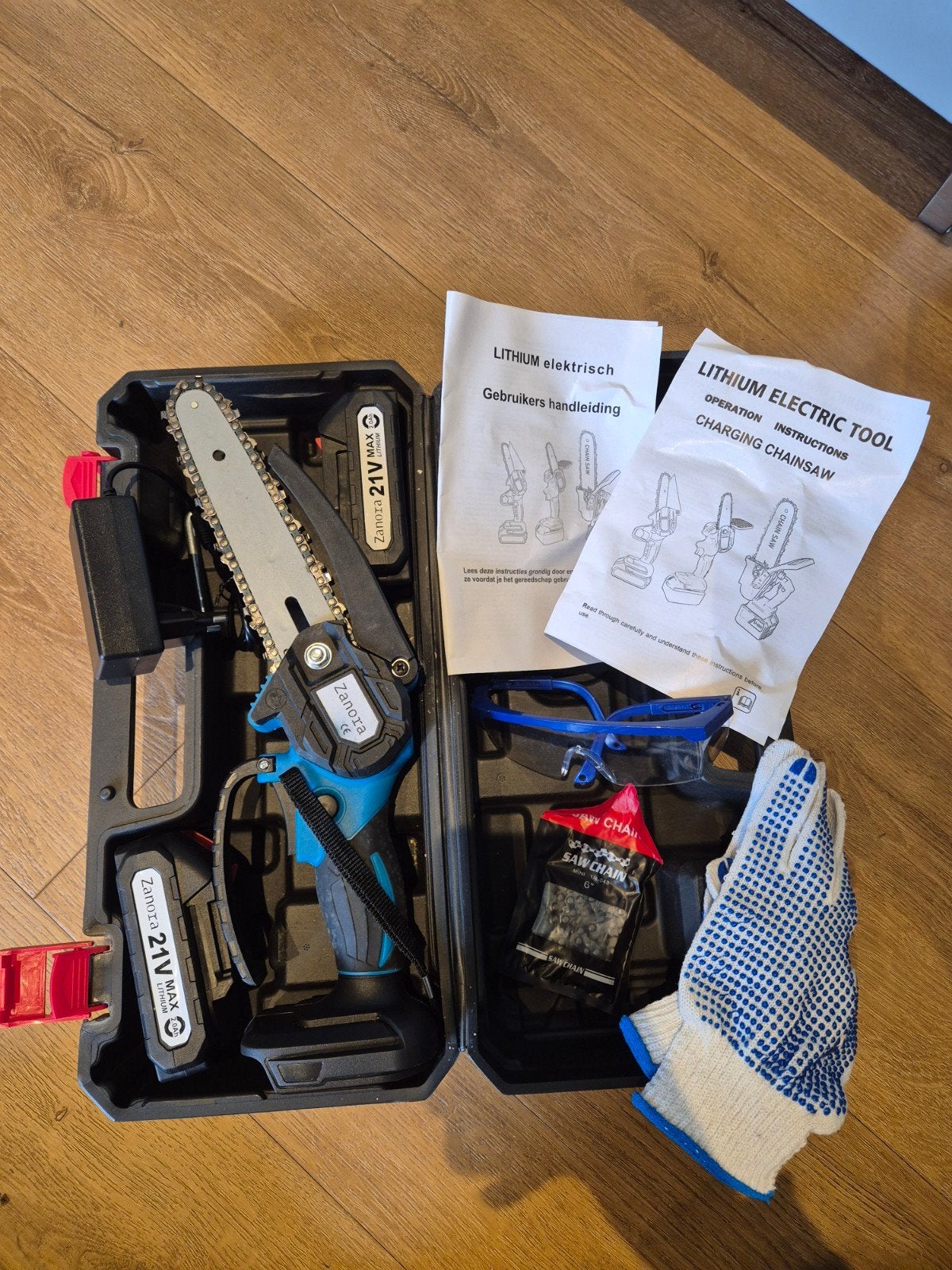Zanora Mini Kettingzaag 21V - Draadloos, Ophalen, Nieuw, Overige soorten, Zanora
